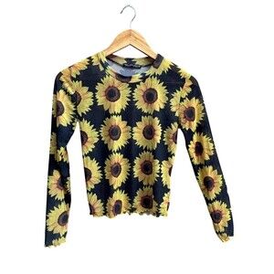 Sheer Mesh Long Sleeve Crop 2 Bc 9